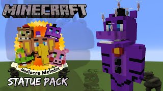 Minecraft Tutorial Pack Mediocre Melodies Statue Pack Freddy Fazbears Pizzeria Simulator  UCN [upl. by Laurance]