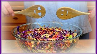 MY BASIC CREAMY COLESLAW RECIPE without vinegar [upl. by Accemahs989]