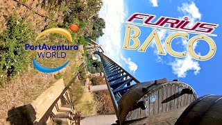 FURIUS BACO 🎢 OnRide POV  Port Aventura 2024 [upl. by Shari]