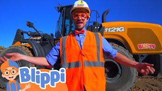 Blippi Explores a Digger  Blippi  Learning Videos for Kids [upl. by Warfeld]