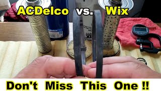 ACDelco PF932 Oil Filter vs Wix 51794 Oil Filter Cut Open Comparison [upl. by Lanita]