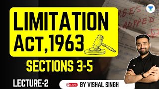 Limitation Act 1963 Sections 35  Vishal Singh  Unacademy Judiciary World [upl. by Yensehc488]