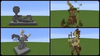 10 Minecraft Statue Designs And How To Make One [upl. by Aramas]