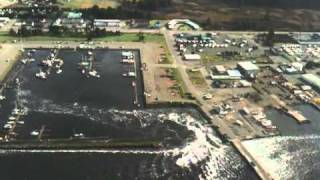 Crescent City Tsunami Aerial View 2 Long 31111 [upl. by Aimit94]