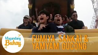 Yamyam and Fumiyas funny reaction during their Super Viking ride  Magandang Buhay [upl. by Branch787]