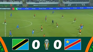 Tanzanie contre RD Congo 00  Coupe dAfrique des Nations 2023  Résumé du Match [upl. by Yeltnarb]