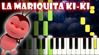 La Mariquita Kiki  Piano Cover  Tutorial  Karaoke [upl. by Rey]