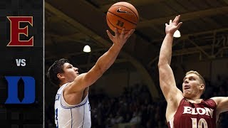 Elon vs Duke Basketball Highlights 2017 [upl. by Serg870]