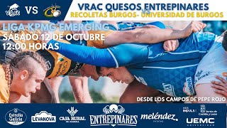 Jornada 2 KPMG Emerging 2425 VRAC QUESOS ENTREPINARES v RECOLETAS BURGOSUNIVERSIDAD DE BURGOS [upl. by Gnirol]