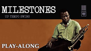 Milestones New  Up Tempo Swing  BACKING TRACK [upl. by Groscr90]