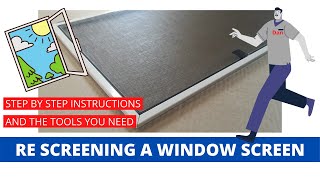 Window Screen ReScreening Project [upl. by Tod]