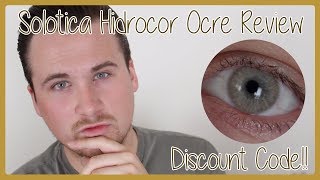 Solotica Contact Lenses Hidrocor Ocre Review  DISCOUNT CODE [upl. by Cammy261]