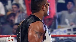 The Rock Entrance After Backlash 2000 As The New WWE Champion Huge Pop  RAW IS WAR [upl. by Annaiek]