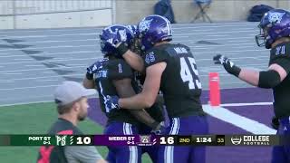 Weber State football beats Portland State 4316 in home and Big Sky opener [upl. by Asert]