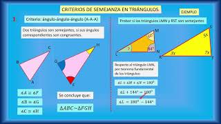 SEMEJANZA EN TRIÁNGULOS [upl. by Nahij748]