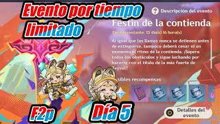 F2P Genshin Impact Evento Festín de la contienda Parte 5 [upl. by Ialda]