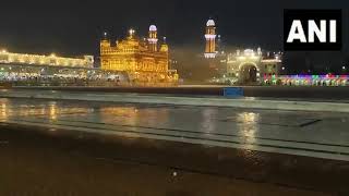 Devotees celebrate Guru Parv of Guru Teg Bahadur Sahib at the Golden Temple [upl. by Wey978]