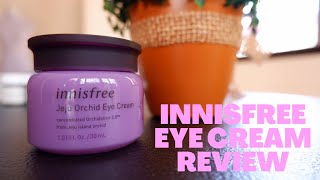 Innisfree Jeju Orchid Eye Cream Review COMPARISON WITH ORIGINS GINZING MARIO BADESCU AND KHIELS [upl. by Octavus]