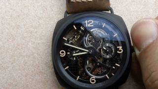 Panerai Radiomir Tourbillon GMT quotLo Scienziatoquot PAM00350 [upl. by Sirois]