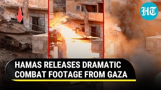 Hamas Fighters Surprise Israeli Forces In Gazas Khan Younis With PointBlank RPG Hits  Watch [upl. by Naitsirhk]