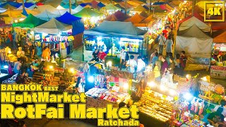 Best MarketRatchada Rot Fai Train Night Market STREET FOOD MARKET [upl. by Reed]