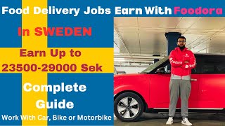 Food 🍲 delivery 🚚 jobs in Sweden🇸🇪 Earn up to 2350029000 Sek With Foodora kashannaveedvlog [upl. by Notsnhoj797]