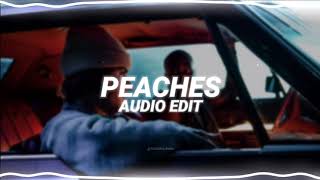 peaches  justin bieber ft giveon amp daniel caeser edit audio [upl. by Eilloh]