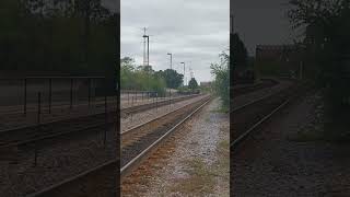 BNSF 4135 Sounds its distant horn sequence in Elgin [upl. by Sallee]