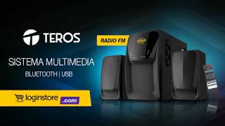 Parlantes con Bluetooth y Radio FM Teros [upl. by Adal]