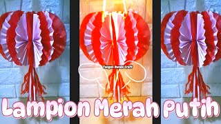 Cara membuat lampion dari kertas  Hiasan Lampion Kemerdekaan idekreatif lampion diy kerajinan [upl. by Bechler419]