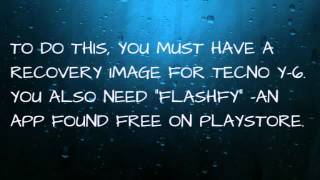 HOW TO ROOT TECNO Y6 FLASH NEW TWRP RECOVERY WITHOUT A COMPUTER [upl. by Assilev522]