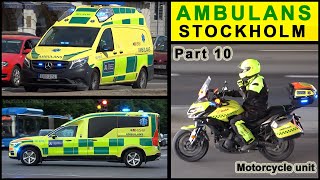 Ambulans Stockholm utryckningresponding collection part 10 [upl. by Acebber]