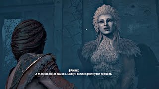 Assassins Creed Odyssey  SPHINX Secret Legendary Boss All Choice Outcomes PS4 Pro [upl. by Sneed]