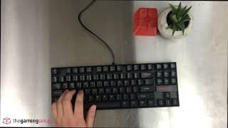 Reddragon Kumara K552  Typing Sound Test Gateron Blue [upl. by Kirbie]