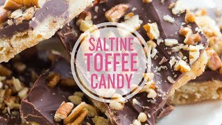 Saltine Toffee Candy with Pecans [upl. by Tomchay]