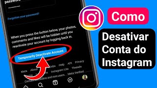 Como desativar a conta do Instagram nova atualização de 2024 [upl. by Yecats]