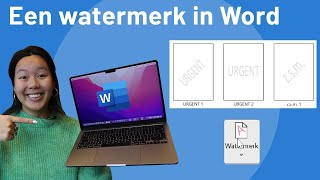 Een watermerk toevoegen aan je bestand in Word  Hoe doe je dat [upl. by Racklin]