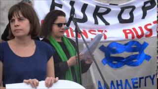 Romayne Phoenix Greece Solidarity Rally 2362015 [upl. by Yelime403]