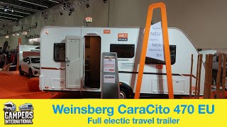 Weinsberg CaraCito 470 EU  an all electric travel trailer  english version [upl. by Henarat]