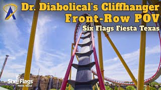 Dr Diabolicals Cliffhanger FrontRow POV at Six Flags Fiesta Texas [upl. by Sloan396]