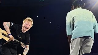 Peru  Ed Sheeran amp Fireboy DML FIRST PERFORMANCE TOGETHER  2962022 Wembley Stadium London [upl. by Akilat]