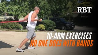 10Arm Exercises No One Does with Bands [upl. by Chrysler]