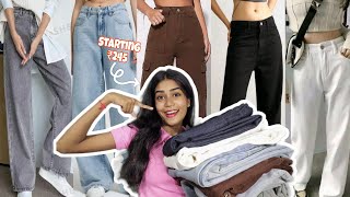 Bottom Wears Haul From Meesho  Starting ₹245  600  Affordable Jeans Haul [upl. by Eniala]