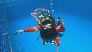 Commercial Diving Level 1 Drills Buoyancy Control KBA Training Centre [upl. by Gladwin]