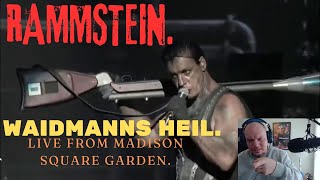 FIRST TIME REACTION TO Rammstein  Waidmanns Heil Live From Madison Square Garden [upl. by Yelbmik]