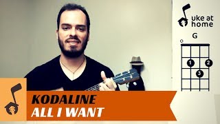 Kodaline  All I Want  Ukulele cover tutorial [upl. by Chrissie]