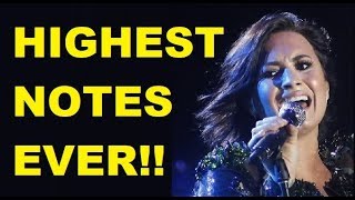 DEMI LOVATO  HIGHEST NOTES EVER [upl. by Sydney]