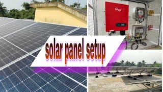 Solar panel setup solar panel and controller setup complete video loknath electric election2024 [upl. by Emerej]