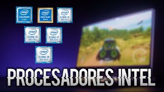 PROCESADORES INTEL en 3 MINUTOS o MENOS  Celeron Pentium Core i3 i5 i7 i9 [upl. by Alleirbag]