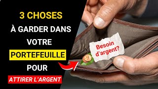 3 Choses à Garder dans Votre Portefeuille Pour Attirer la Chance et lArgent [upl. by Hairacaz830]